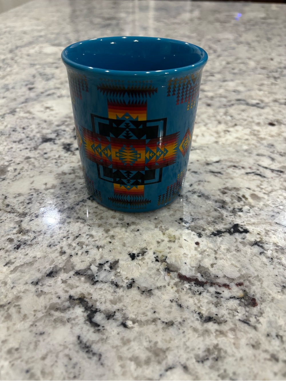 Pendleton Chief Joseph Turquoise Ceramic Coffee Mug 12oz